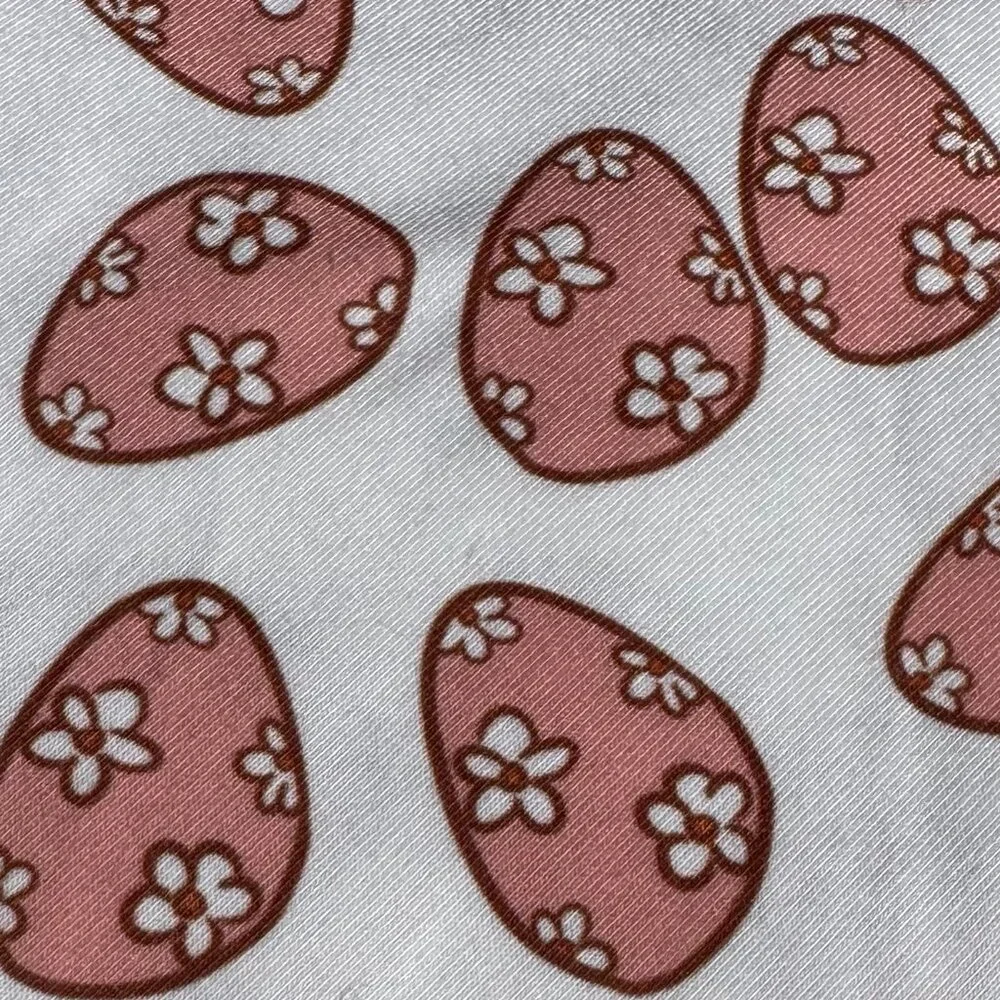 NWT Loic by Design Easter Egg Pattern Easter Dog Bandana, White and Pink, M
